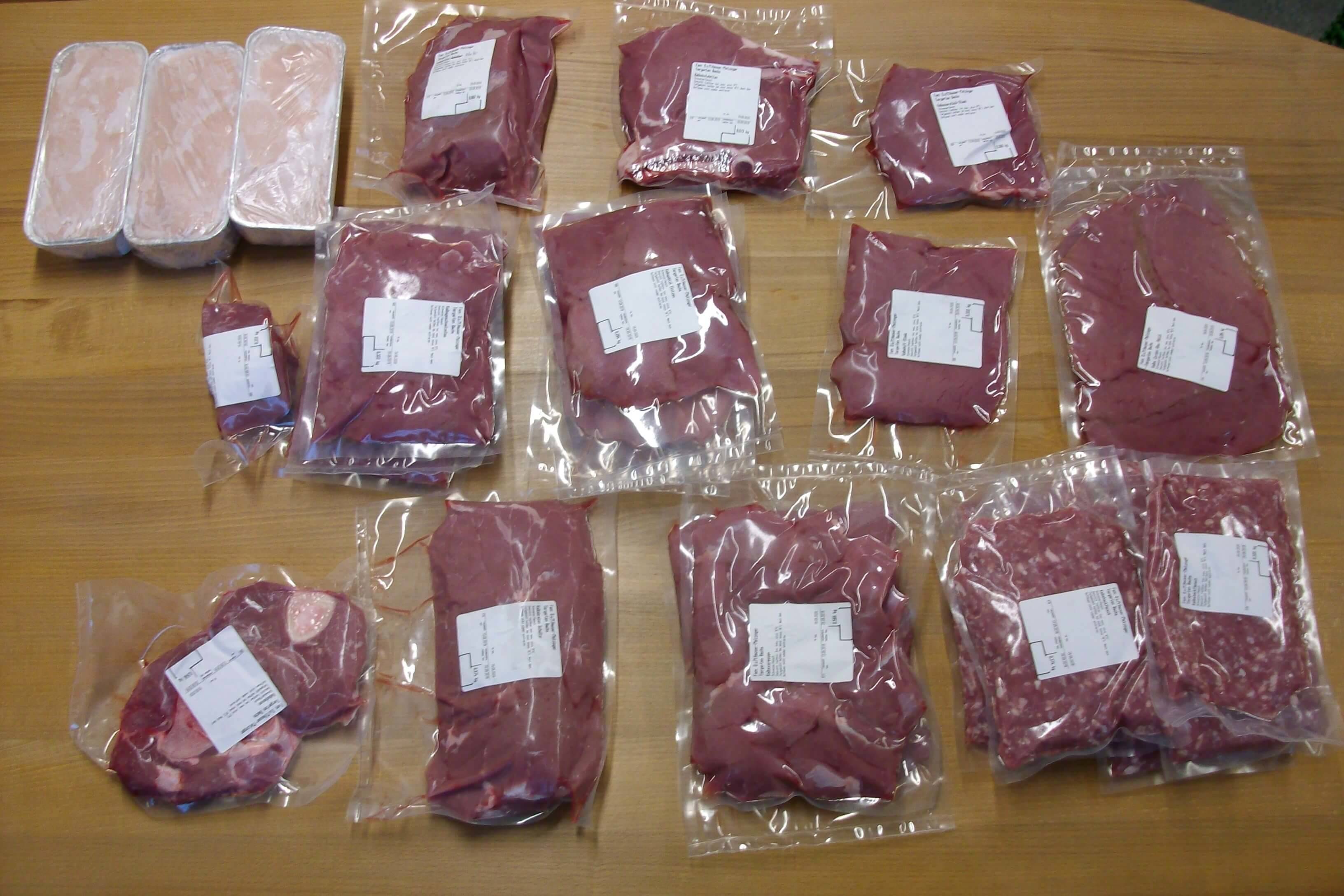 Vakumiertes Mischpaket Kalbfleisch