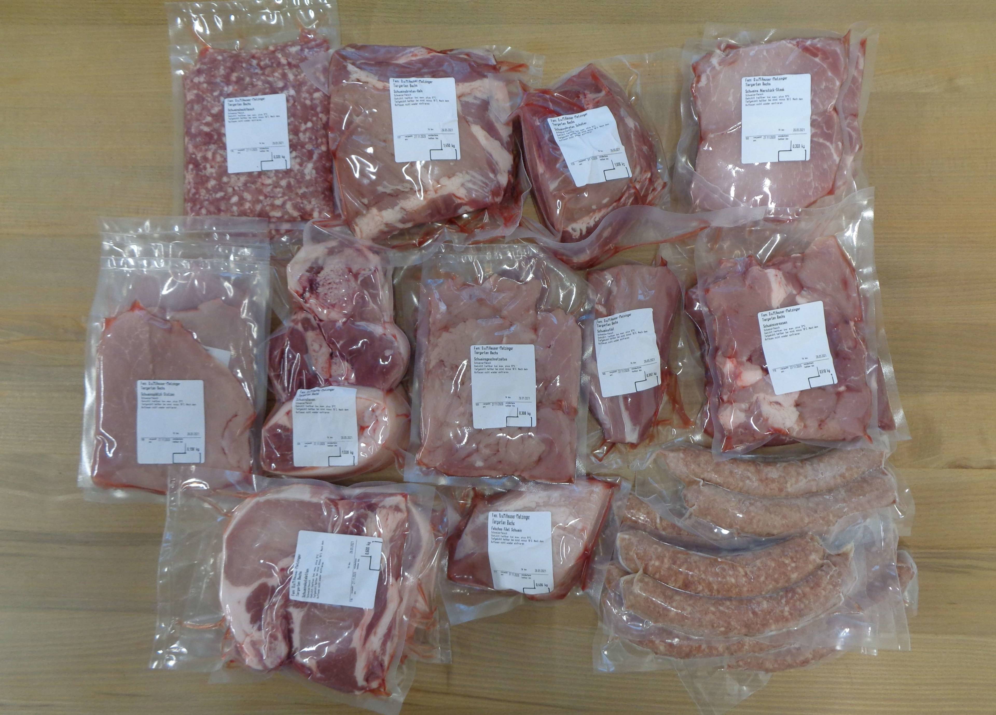 Vakumiertes Mischpaket Schweinefleisch